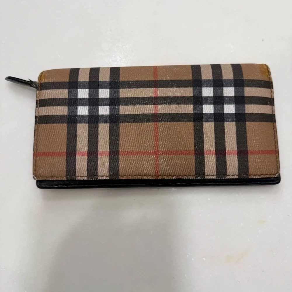 Genuine Burberry Unisex Long Wallet Nova Check With Certificate of Authenticity